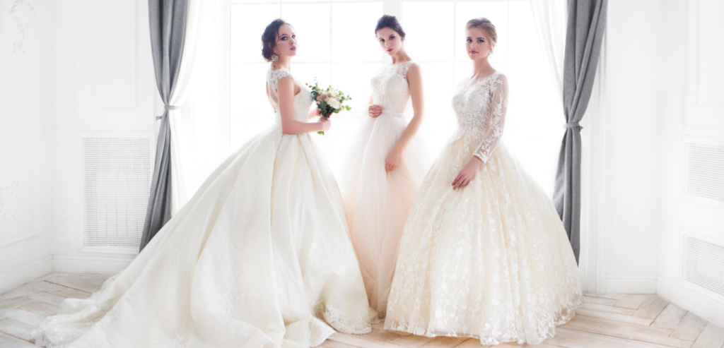 Three brides with different shapes look wonderful in ball gowns