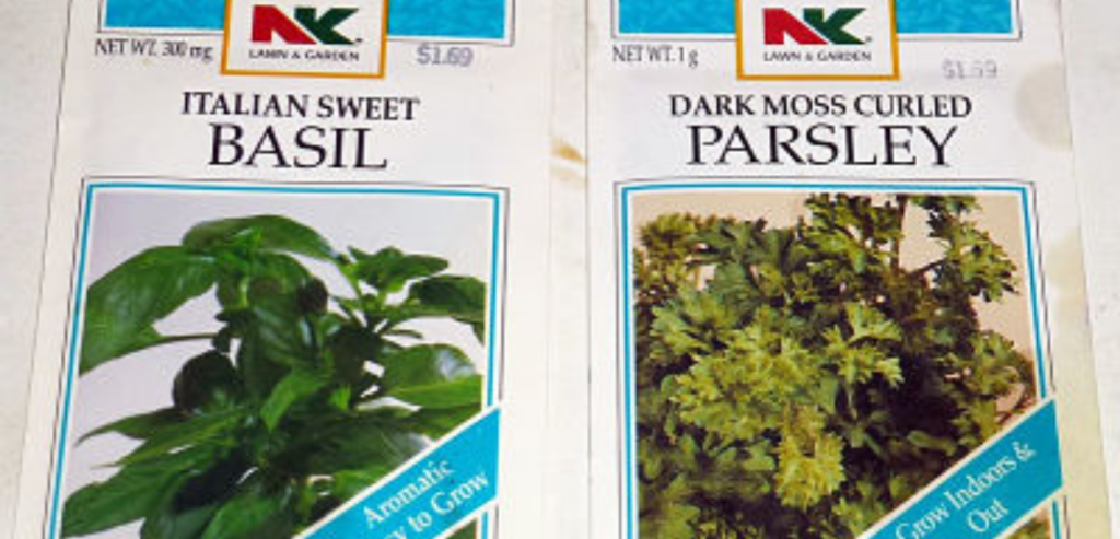 Herb seed packets