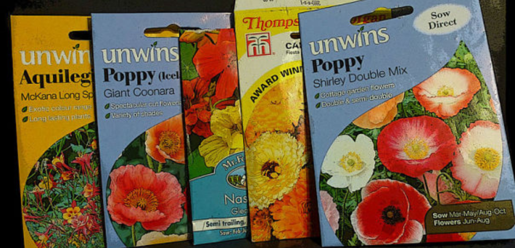 Flower seed packets