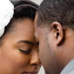 Newlywed African American couple