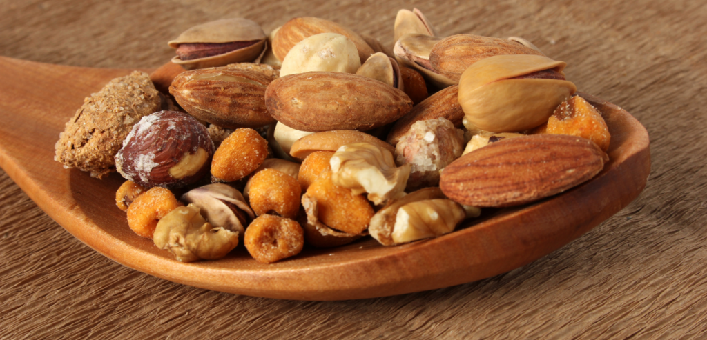 A bowl of mixed nuts